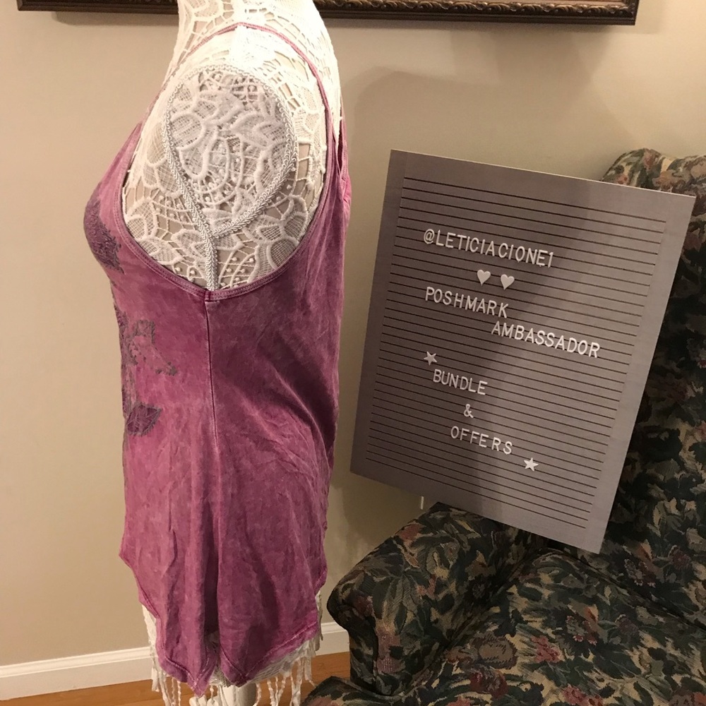 Mandee’s Purple Embroidery Flower Top - Picture 5 of 8